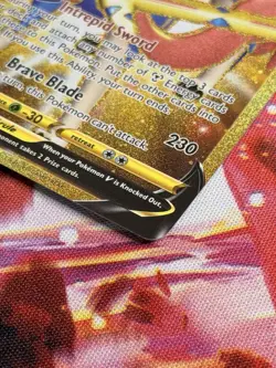 Pokemon Zacian v Holo Gold Card 211/202 Sword & Shield Secret Edition - Image 3