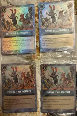4X Disney Lorcana Putting It All Together Zootopia 2 Promotional Card - Image 1