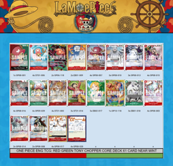 ONE PIECE ENG TCG: RED GREEN TONY CHOPPER CORE DECK 61 CARD NEAR MINT - Image 1