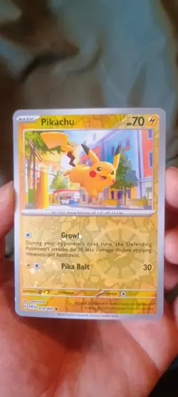 Pikachu - (Reverse Cosmos Holo) 018/091 Miscellaneous Cards & Products Reverse - Image 1