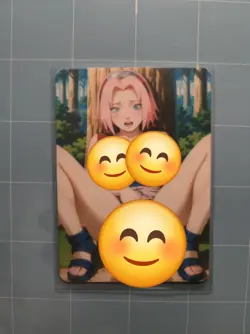 Sakura Custom Glow In The Dark Waifu Card Fan Art 2 - Image 1