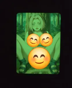 Sakura Custom Glow In The Dark Waifu Card Fan Art 2 - Image 2
