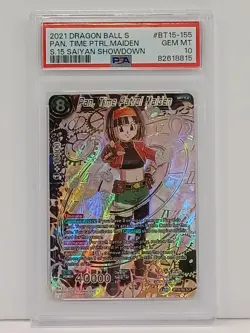 Pan, Time Patrol Maiden BT15-155 SCR GEM MINT Dragon Ball Super TCG Card PSA 10 - Image 1