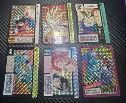 Dragon Ball Z Carddass Lot Of 6 Cards PRISM TCG BANDAI Japanese 1996 (US SELLER) - Image 1