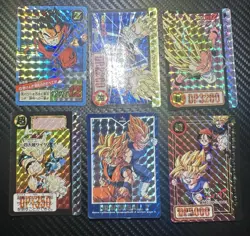 Dragon Ball Z Carddass Lot Of 6 Cards PRISM TCG BANDAI Japanese 1996 (US SELLER) - Image 1