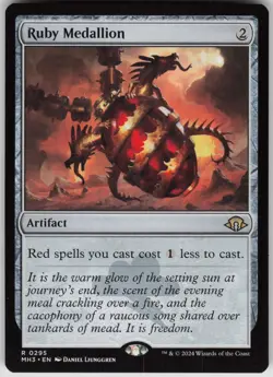 MTG Ruby Medallion Normal NM Modern Horizons 3 Magic 295 - Image 1