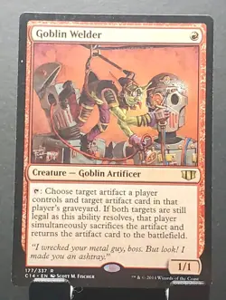 MTG 177/357 GOBLIN WELDER Commander 2014 Rare card⚔LP - Image 1