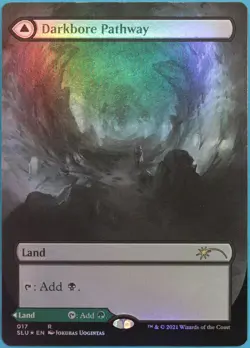 mtg magic Darkbore Slitherbore Pathway FOIL extended borderless ENGLISH secret - Image 1