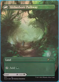 mtg magic Darkbore Slitherbore Pathway FOIL extended borderless ENGLISH secret - Image 2