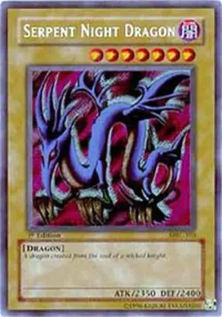 Heavily Played, English - 1 x MTG Serpent Night Dragon - MRL-103 - Secret Rare - - Image 1