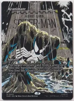 MTG Reanimate 20 Borderless Regular Mythic Marvel Eternal-Legal MAR - Image 1