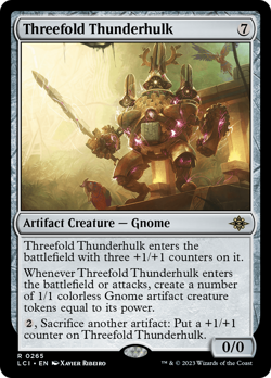 Threefold Thunderhulk #265 | NM FOIL | The Lost Caverns of Ixalan Magic MTG - Image 1