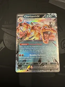 Charizard ex 054/091 Pokemon TCG SV Paldean Fates Double Rare Holo NM - Image 1