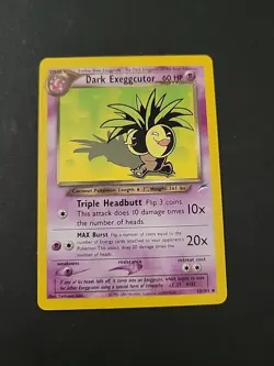 LP Dark Exeggutor 33/105 Vintage Pokemon Neo Destiny Set 2000 - Image 1