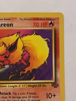 Pokemon TCG 1999 Flareon 19/64 Jungle Unlimited Non-Holo Rare Vintage LP ✨ - Image 5