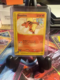 Pokemon TCG Growlithe Vintage WOTC Card 51/147 Aquapolis 2002 VLP-NM - Image 1