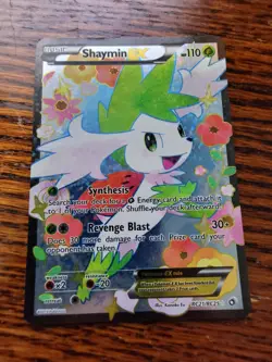 MP! FULL ART Shaymin EX ULTRA RARE RC21/RC25 Radiant Collection Pokemon - Image 1