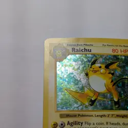 Pokemon Raichu 14/102 Base Set Holo Unlimited 1999 WOTC - Image 3