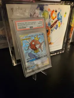 2018 POKEMON JPN SUN & MOON TAG BOLT #099 FULL ART/MAGIKARP & WAILORD GX PSA 8 - Image 2