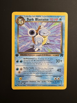Pokemon TCG - Team Rocket 1st Edition - Dark Blastoise #20 - Non Holo Rare - MP - Image 1