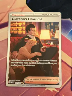 Giovanni’s Charisma 204/165 - Trainer - Full Art - 2023 Pokemon 151 - Image 1
