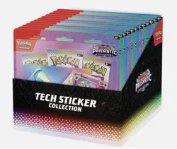 Prismatic Evolutions TECH STICKER COLLECTION CASE 16 Sealed Blister Pokemon TCG - Image 2
