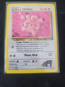 2000 Pokemon Gym Challenge Erika's Clefairy Unlimited #40/132 Lp+ - Image 3