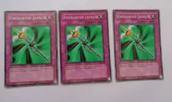 Playset: 3x Enchanted Javelin PSV-015 (Common, Unlimited, Played / MP) Yugioh - Image 1
