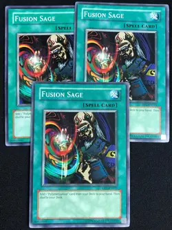 YUGIOH FUSION SAGE DP1-EN015 COMMON X3 (NM) - Image 1