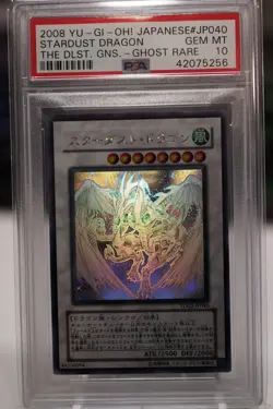 Yugioh PSA 10 Stardust Dragon TDGS-JP040 Ghost Rare - Image 1