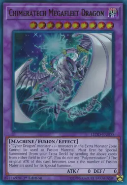 Chimeratech Megafleet Dragon - LEDD-ENB00 - Ultra Rare - 1st Edition - Lightly P - Image 1