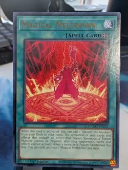 YuGiOh! Magical Meltdown MAGO-EN152 Gold Text Rare 1st Ed - Image 1