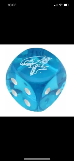 Yu-Gi-Oh! Legendary Duelists: Season 2 Dice - Blue-Eyes White Dragon - Konami - Image 1