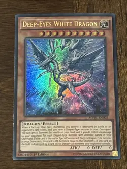Deep-Eyes White Dragon MVP1-EN005 1st Edition Ultra Rare LP - Image 1