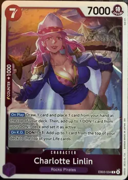 Charlotte Linlin EB03-034 RARE One Piece TCG Heroines Edition English - Image 1