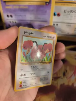 Pokemon Karte Card Vending expansion sheet glossy Wotc japanese Doduo Dodu NM - Image 5