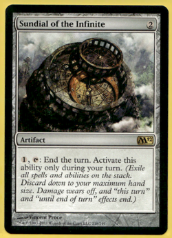 SUNDIAL OF THE INFINITE CORE SET 2012 M12 RARE ARTIFACT MTG 218 - Image 1