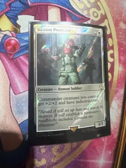 Bastion Protector (Surge Foil) R MTG FF Collector Commander 233 LP - Image 1