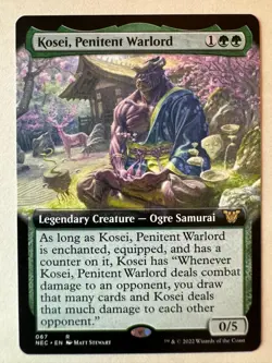Kosei, Penitent Warlord Extended 067 Kamigawa Neon Dynasty Commander MTG NM NP - Image 1