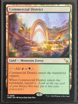 MTG - 1x Commercial District - Murders at Karlov Manor #260 Rare - Land - NM - Image 1