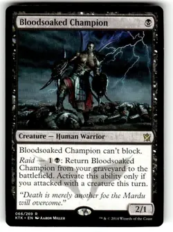 Magic the Gathering MTG Bloodsoaked Champion (66) Khans of Tarkir - Image 1