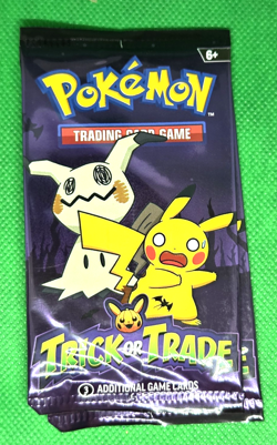 Pokemon Trick or Trade Halloween 2023 Card Pack Factory Sealed 3 card booster pk - Image 1
