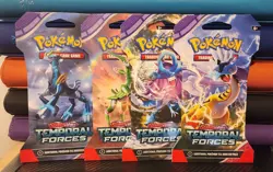 Temporal Forces Pokemon TCG Sleeved Booster Packs (Set Of 4) All Pack Arts - Image 1