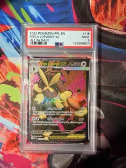 Mega Lopunny EX 115/094 Ultra Rare Pfl En-phantasmal Flames Pokemon PSA 9 - Image 1