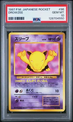 1997 POKEMON JPN ROCKET #96 DROWZEE PSA 10 - Image 1