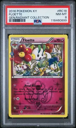 2016 Pokemon XY Generations Radiant Collection FLOETTE RC18/RC32 PSA 8 - Image 1