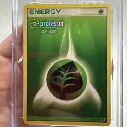 Pokemon TCG Grass Energy 104/ 109 Professor Program 04-05 Stamp CGC GEM 10 - Image 2