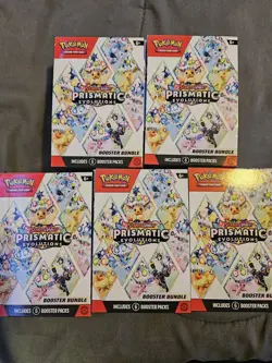Pokemon Prismatic Evolutions Bulk (100 commons, 30 reverse holo, 15 holo±) - Image 1