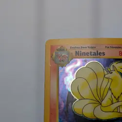 Pokemon Base Set Ninetales Holo 12/102 Unlimited WOTC 1999 - Image 3