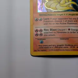 Pokemon Base Set Ninetales Holo 12/102 Unlimited WOTC 1999 - Image 4